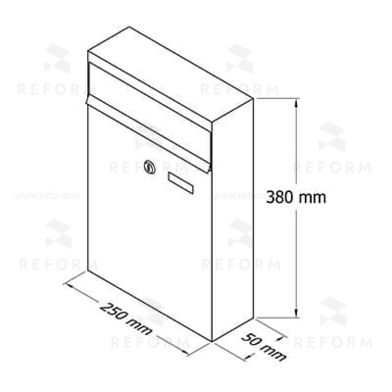 PD930 Balta individuālā pastkaste