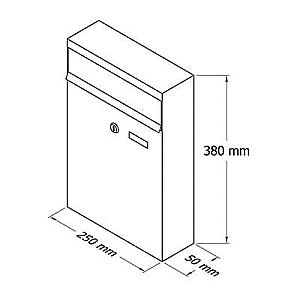 PD930 Balta individuālā pastkaste