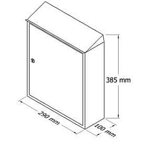 PD900 Melna individuālā pastkaste